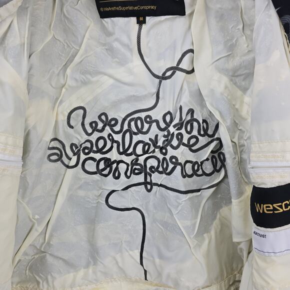 WESC Hooded Jacket Mens Medium Lester Lasso AOP Y2K Snowboard Skater Vintage - Picture 10 of 16